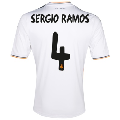 13-14 Real Madrid #4 Sergio Ramos Home Jersey Shirt